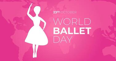 World Ballet Day Background Illustration vector