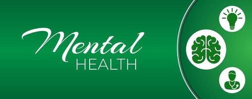 Mental Health Illustration Background vector