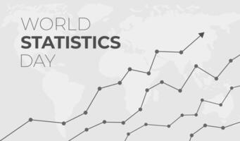 mundo Estadísticas día antecedentes ilustración vector