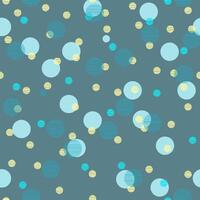 Fun Blue and Yellow Pattern Design with Dots vector