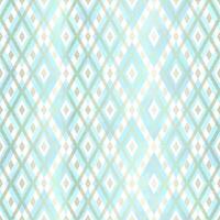 Turquoise and Gold Seamless Pattern with Geometric Rhombus Shapes in White and Light Color vector