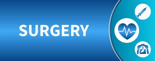 Modern Surgery Illustration Background Banner vector