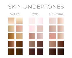 Gradient Skin Color Swatches vector