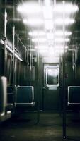 dentro del vagón vacío del metro de nueva york video