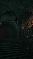interior do uma gótico Igreja com incrível Visualizações video