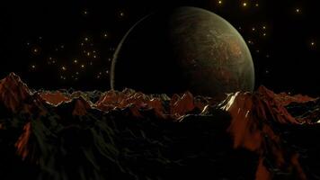 sfondo dello spazio del pianeta video