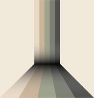 Perspective retro striped lines background vector