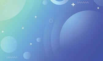 Abstract blue gradient background with circular shapes vector