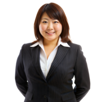 Confident Businesswoman in Professional Attire Posing for a Studio Portrait png