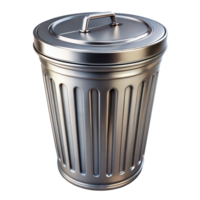 Trash Can With Lid on Transparent Background png
