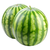 Fresh Watermelons With Visible Stripes On Transparent Background png