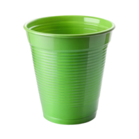 verde el plastico taza en transparente antecedentes png