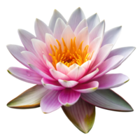 Blooming Pink Lotus Flower With a Transparent Background png