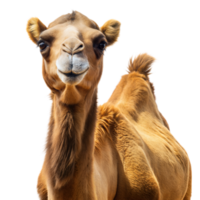 Curious Camel Facing the Camera Against a Transparent Background png