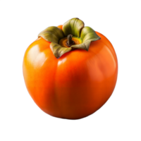 Ripe Persimmon Fruit Displayed Against a Transparent Background png