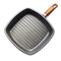 High-Quality Non-Stick Grill Pan Isolated on Transparent Background png