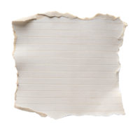 Tattered Edge Paper With Horizontal Lines and Transparent Background png