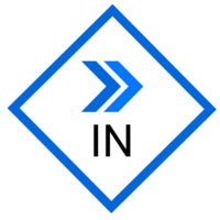 traffic in icon blue arrow element shape png