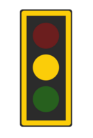 traffico cartello e luci elemento design modello trasparente png