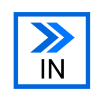 trafik i ikon blå pil element form png