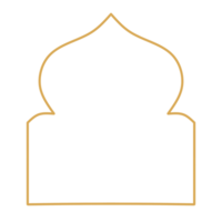 mosque line symbol on transparent background png