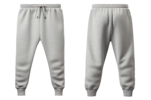 gris pantalones deportivos comodidad en un transparente antecedentes. png