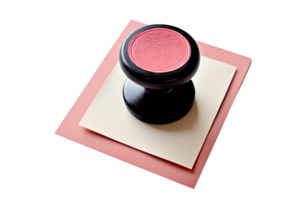 Rubber Stamp on Transparent Background. png