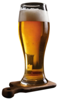 Glass of fresh beer png