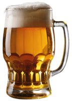 Glass of fresh beer png