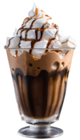 Fresh iced coffee with milk png