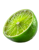 Illustration of juicy slice of lime png