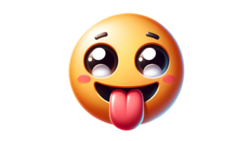 Illustration of cute emoticon face png