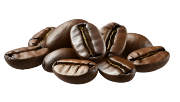 Realistic coffee beans png