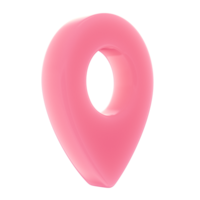 3d geotag, pin, pink png