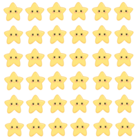 seamless pattern with cute stars png