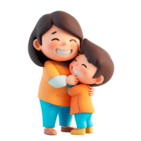 Cute 3d family png