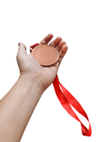 innehav en brons medalj vinnare transparent png