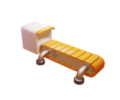 Cute mini conveyor belt with multiple viewing angles png