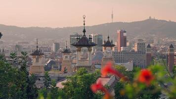 Urbain paysage urbain avec grand bâtiments video