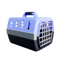 animal de compagnie transporteur cage 3d rendre png