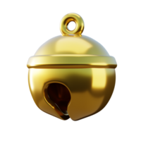 Cat Gold Bell 3D Render png