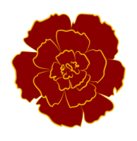 Brown Marigold Flower png