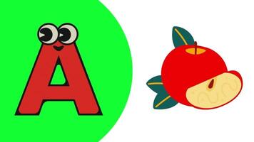 ABC alfabet teckning barn rim barn ordförråd ord video