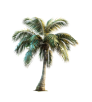 Palme Baum auf transparent Hintergrund. generativ durch ai png