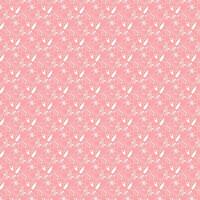 Floral pattern on pink background vector