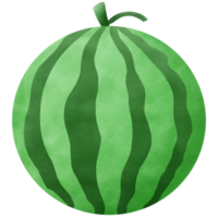 Whole watermelon summer png