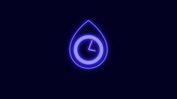 Clock icon. abstract new fast clock icon animation. video