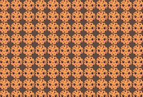 Cookie pattern, repeat, for backgrounds and textures vector