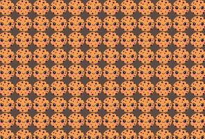 Cookie pattern, repeat, for backgrounds and textures vector