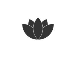 Flower, lotus icon. illustration, flat design. vector